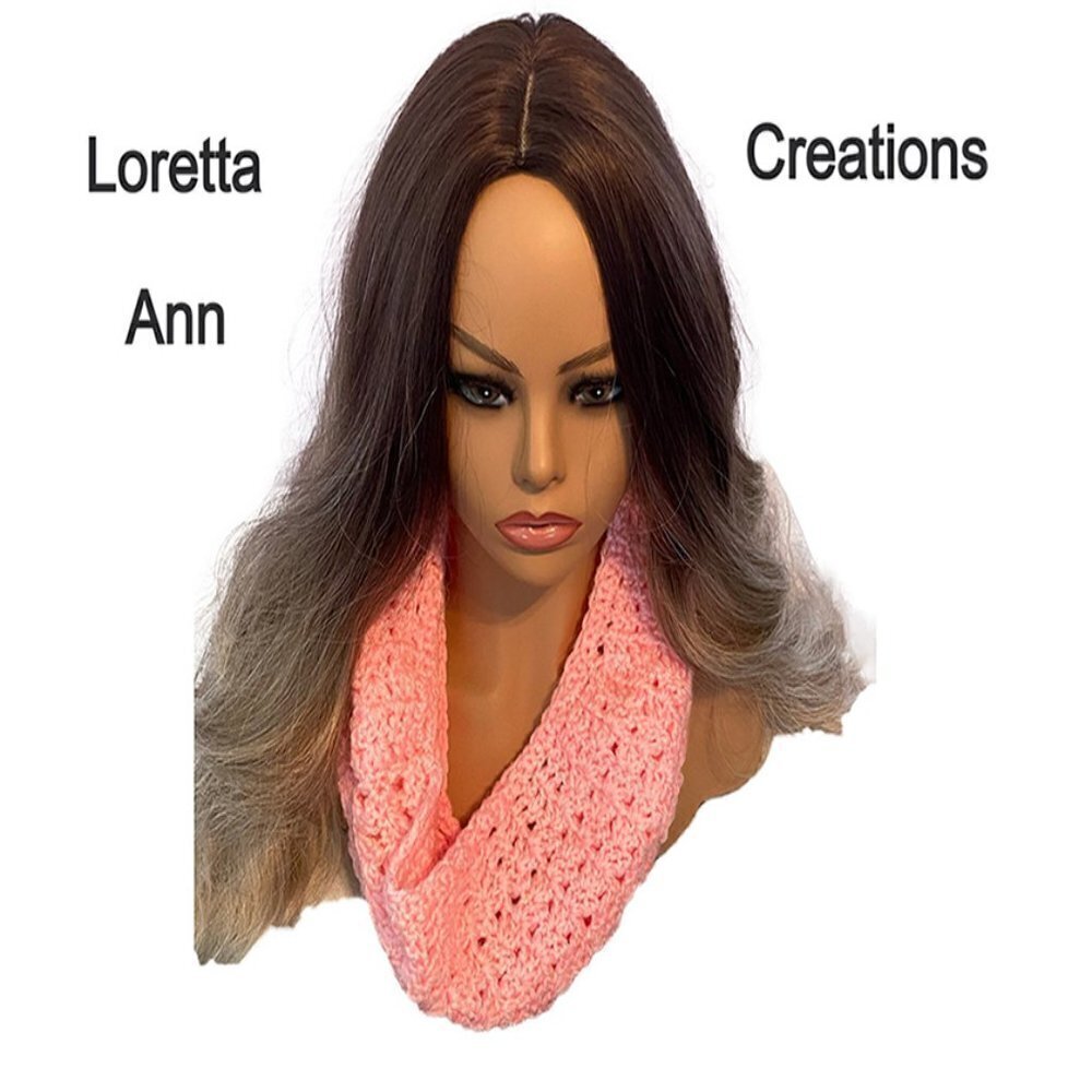 NWT Loretta Ann Creations Gorgeous Pink Cowl Scarf